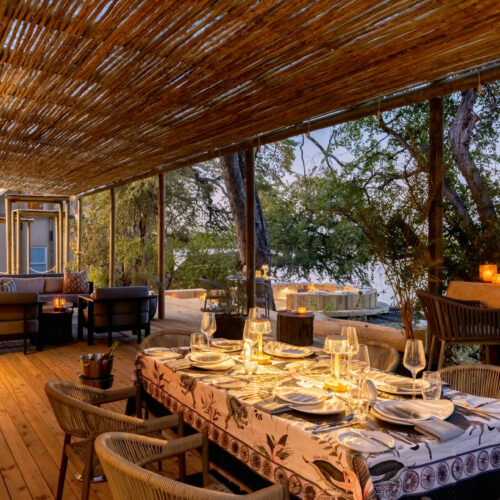 restaurant at Victoria Falls River Lodge
