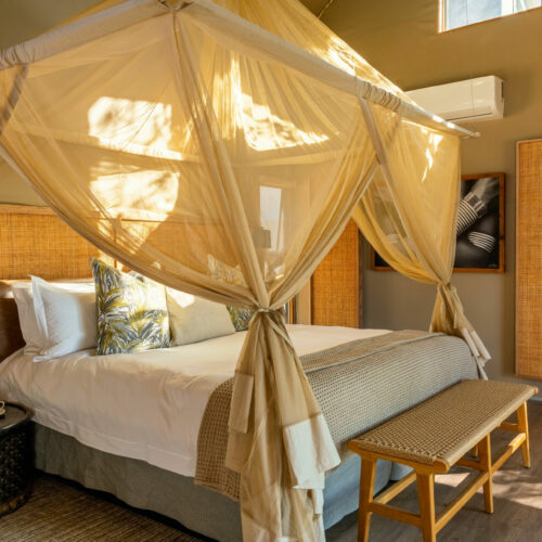 bedroom at Victoria Falls River Lodge